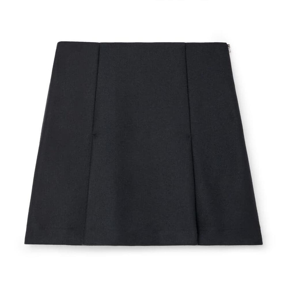 NWT G. Label by Goop Anna Boiled-Wool Miniskirt Navy - 0